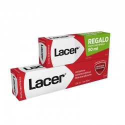 LACER Zahnpasta mit Antikaries-Fluorid 125ml + 50ml GRATIS