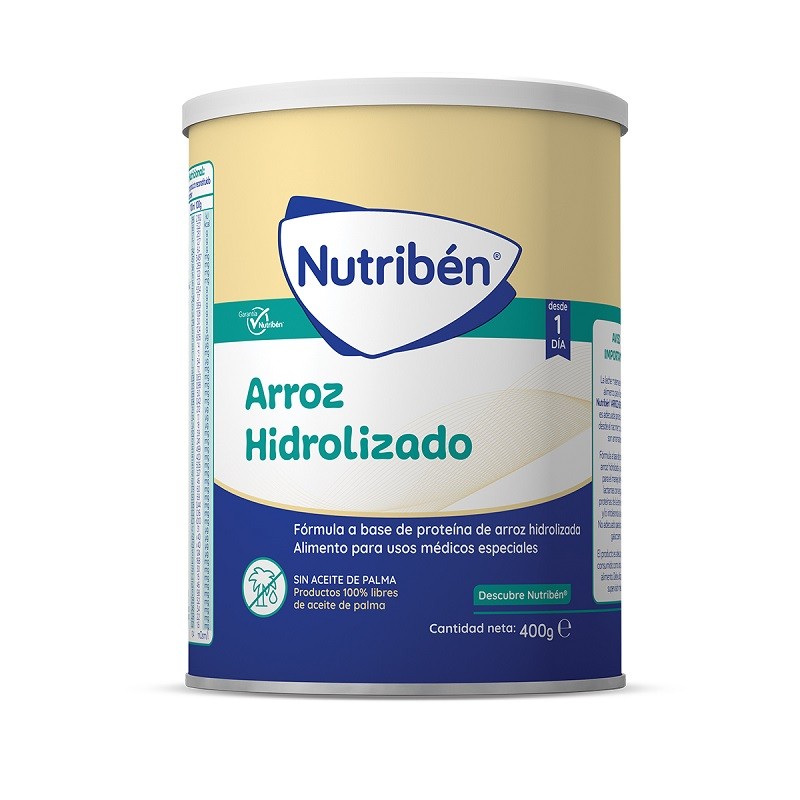 NUTRIBEN Lait en poudre de riz hydrolysé nouveau-né 400 gr NUTRIBEN Lait en poudre de riz hydrolysé nouveau-né 400 gr
