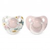 SUAVINEX Sucette Anatomique en Latex 0-6 mois 2 unités (Paseo/Rose)