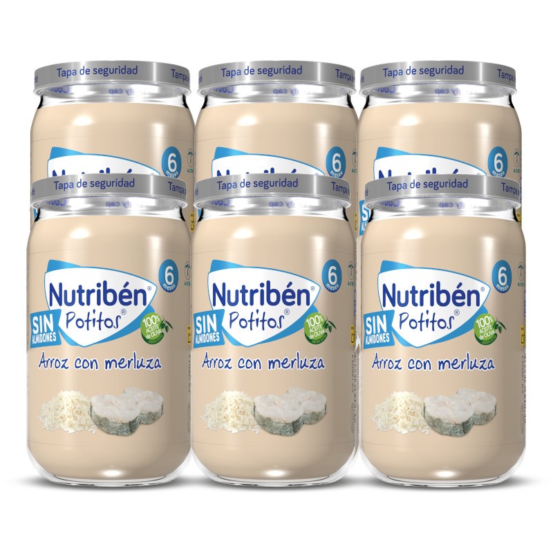 Nutriben Supreme Potito di Nasello con Riso 6x235g Nutriben Supreme Potito di Nasello con Riso 6x235g