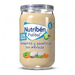 Nutriben Potito de Petits Pois et Carottes au Merlu 6x235g
