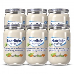 Nutriben Potito de Petits Pois et Carottes au Merlu 6x235g