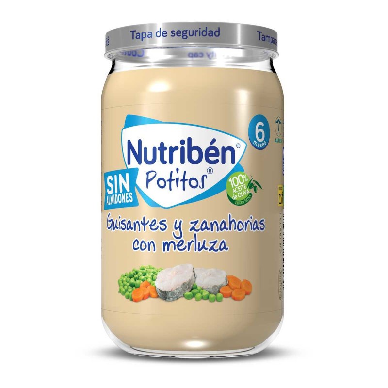 Nutriben Potito di Piselli e Carote con Nasello 235g