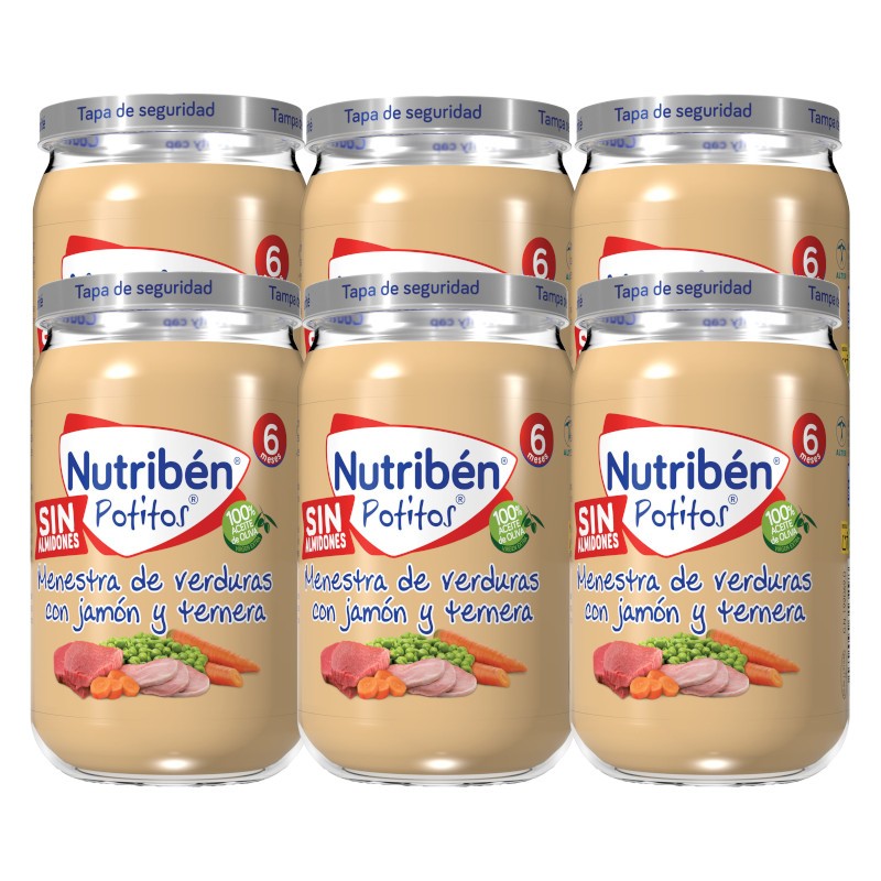 Nutribén Spezzatino Di Verdure Con Prosciutto E Manzo 6x235g Nutribén Spezzatino Di Verdure Con Prosciutto E Manzo 6x235g