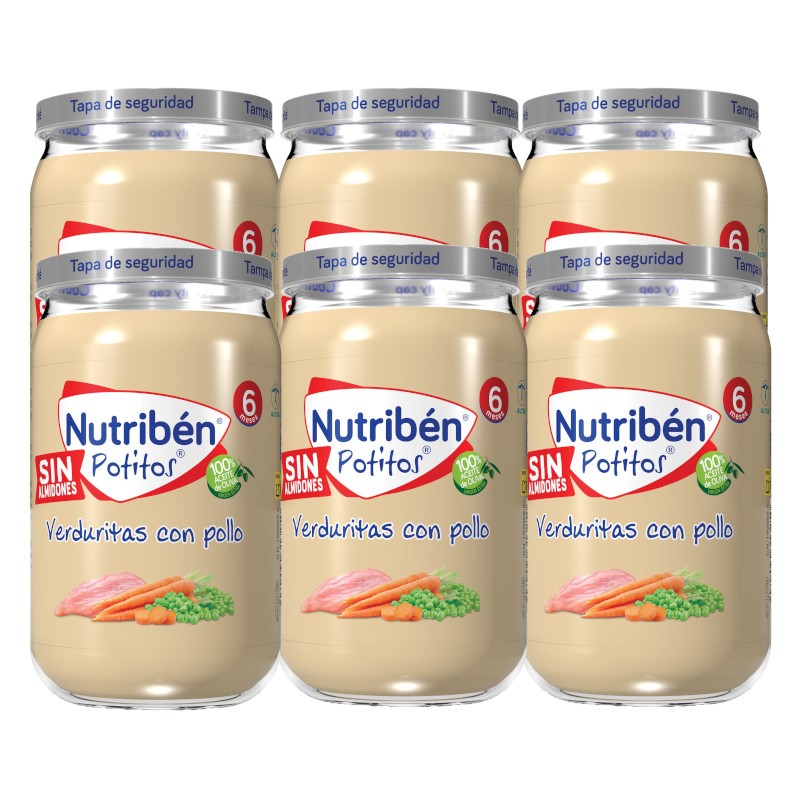 Nutribén Potito Vegetables with Chicken 6x235g
