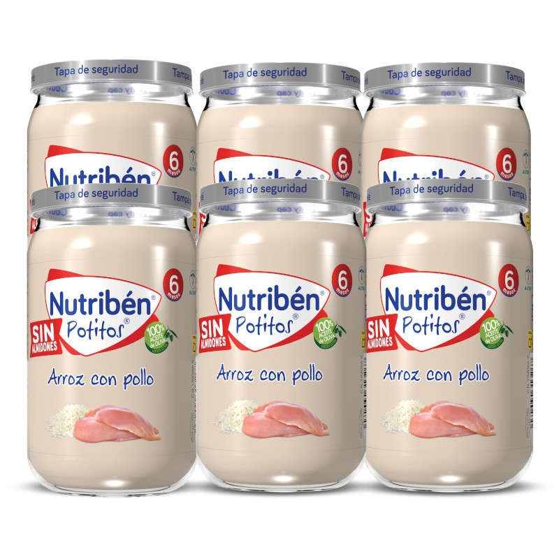 Nutribén Potito Poulet Avec Riz 6x235g