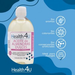 H4U Huile d'Amande Douce 500 ml