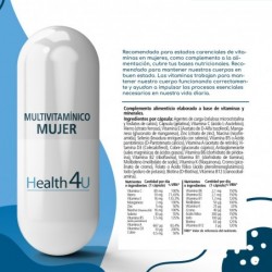 H4U Multivitamine pour femme 30 gélules