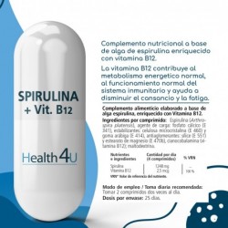 H4U Spiruline+ Vitamine B12 100 comprimés