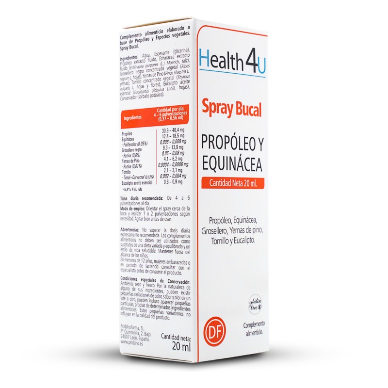 H4U Spray Bouche Propolis et Echinacée 20 ml
