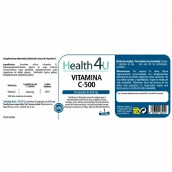 H4U Vitamina C-500 30 cápsulas