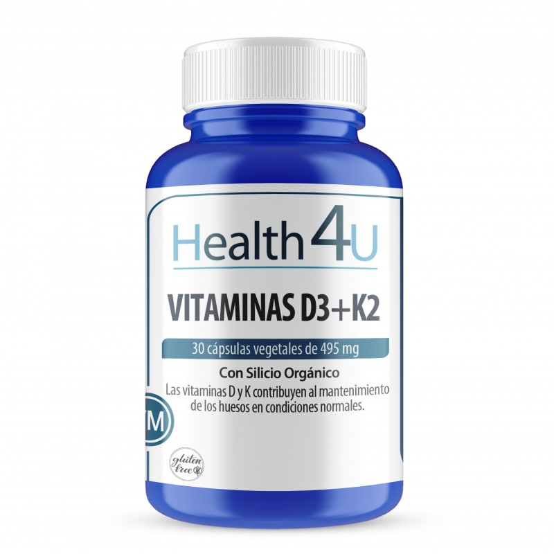 H4U Vitamina D3 + K2 30 cápsulas vegetais H4U Vitamina D3 + K2 30 cápsulas vegetais