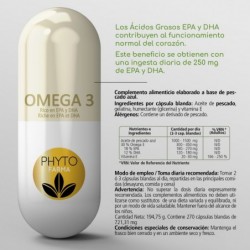 PHYTOFARMA Omega 3 270 cápsulas blandas