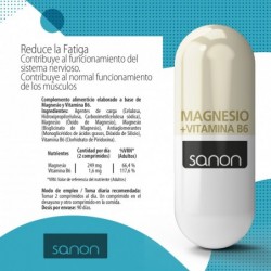 SANON Magnesio + Vitamina B6 180 comprimidos