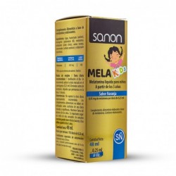 SANON Melakids Flüssiges Melatonin für Kinder, 48 ml, Orangengeschmack
