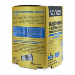 SANON Melatonin + Ashwanda - Passionflower and Chamomile 30 sticks watermelon flavor