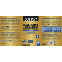 SANON Melatonin + Ashwanda - Passionflower and Chamomile 30 sticks watermelon flavor
