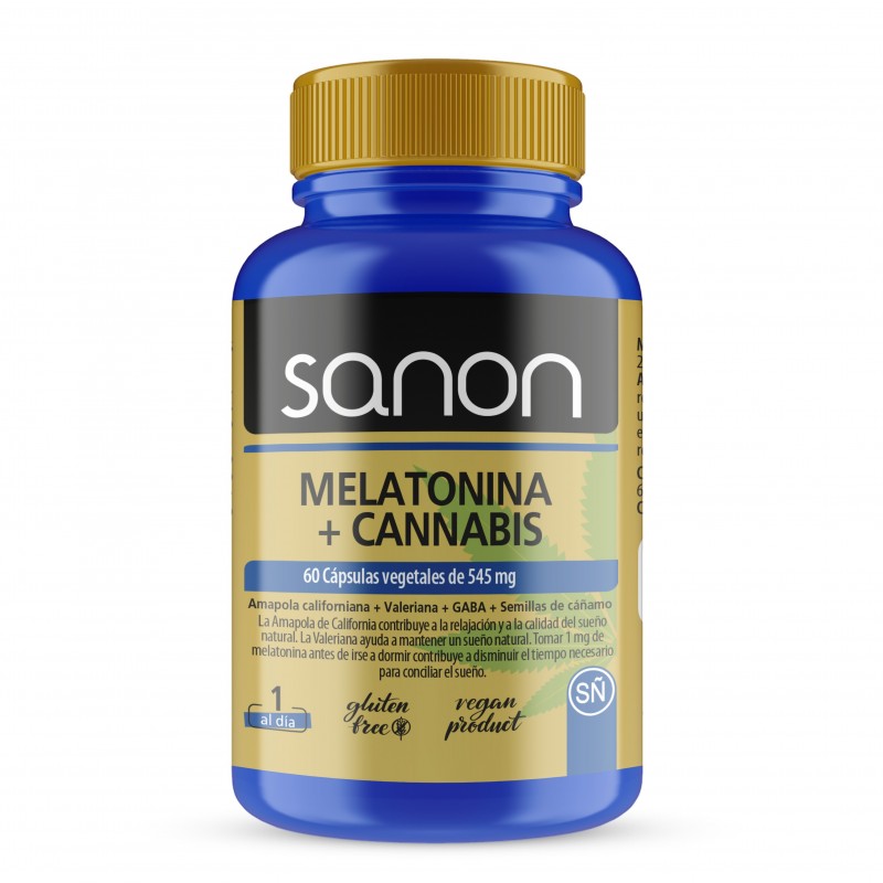 SANON Mélatonine + Cannabis 60 gélules SANON Mélatonine + Cannabis 60 gélules
