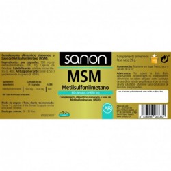 SANON MSM Methylsulfonylmethane 60 capsules