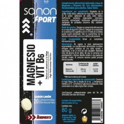 SANON SPORT Magnesium + vitamin B6 20 lemon flavor effervescent tablets