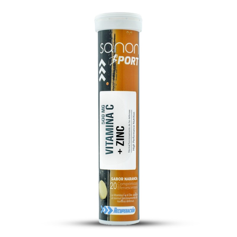 SANON SPORT Vitamina C + Zinco 20 comprimidos efervescentes sabor laranja SANON SPORT Vitamina C + Zinco 20 comprimidos efervescentes sabor laranja