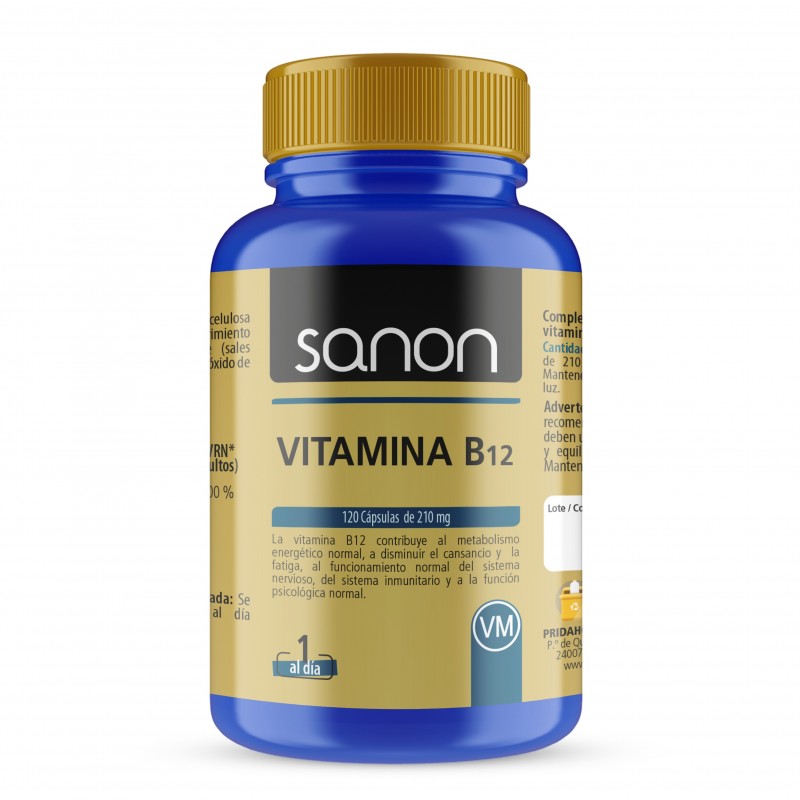 SANON Vitamina B12 120 cápsulas SANON Vitamina B12 120 cápsulas