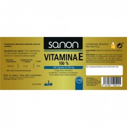 SANON Vitamina E 100% 100 cápsulas