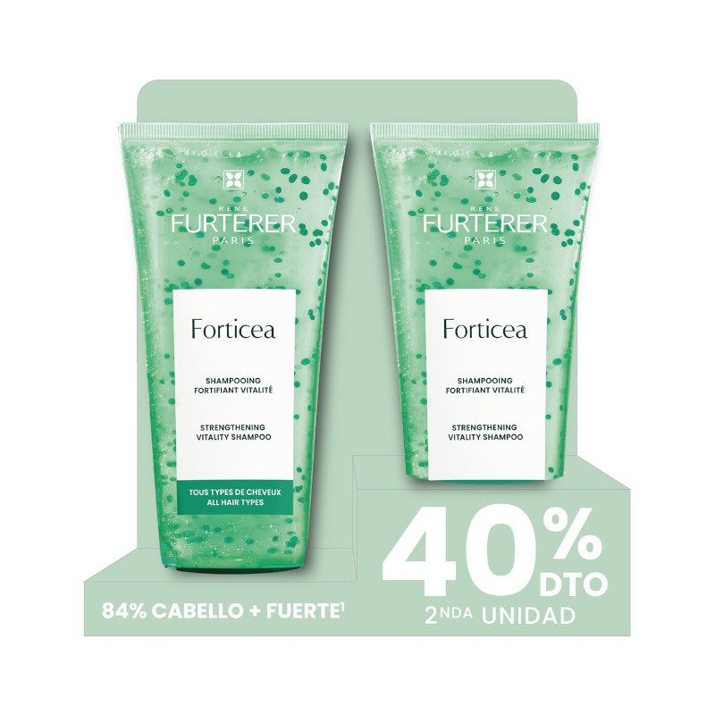 RENE FURTERER Forticea Duplo Shampoing Énergisant 2x200ml (2ème Unité à 40%) RENE FURTERER Forticea Duplo Shampoing Énergisant 2x200ml (2ème Unité à 40%)
