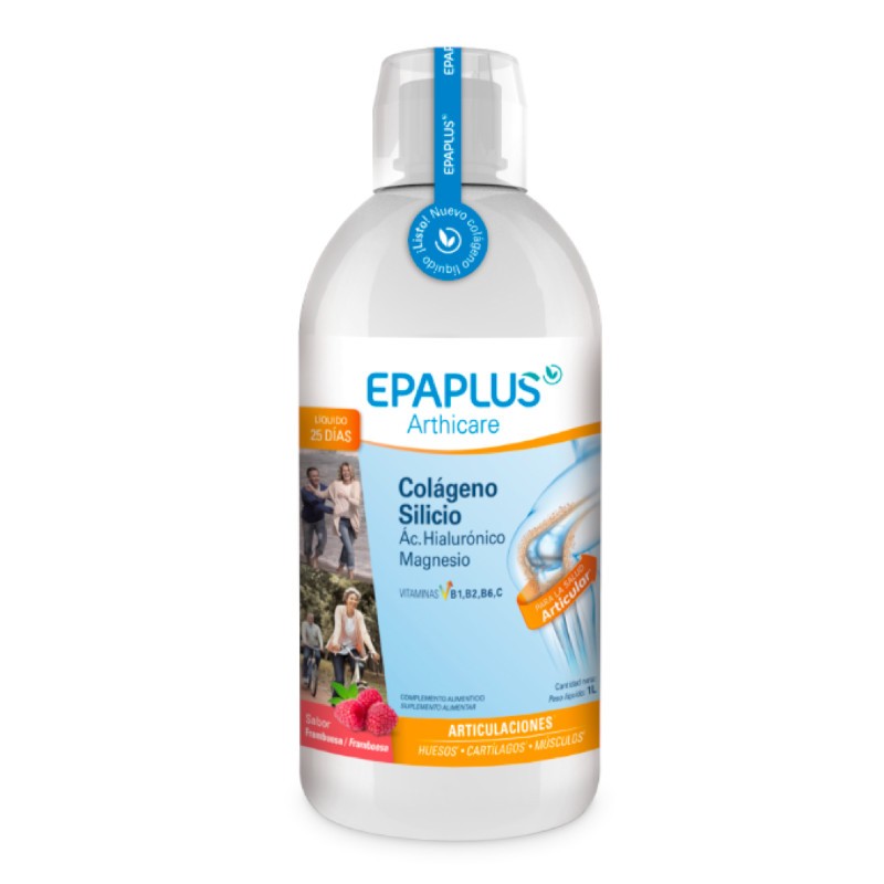 EPAPLUS Arthicare Liquid Collagen + Silicon + Hyaluronic Acid + Magnesium Raspberry flavor 1L
