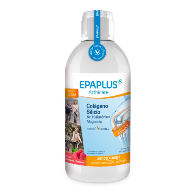 EPAPLUS Arthicare Collagene liquido + Silicio + Acido ialuronico + Magnesio Sapore di lampone 1L EPAPLUS Arthicare Collagene liquido + Silicio + Acido ialuronico + Magnesio Sapore di lampone 1L