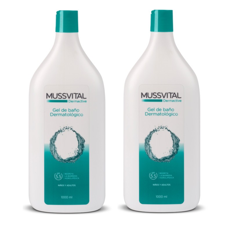MUSSVITAL Dermactive DUPLO Dermatologisches Badegel 2x1000ml MUSSVITAL Dermactive DUPLO Dermatologisches Badegel 2x1000ml