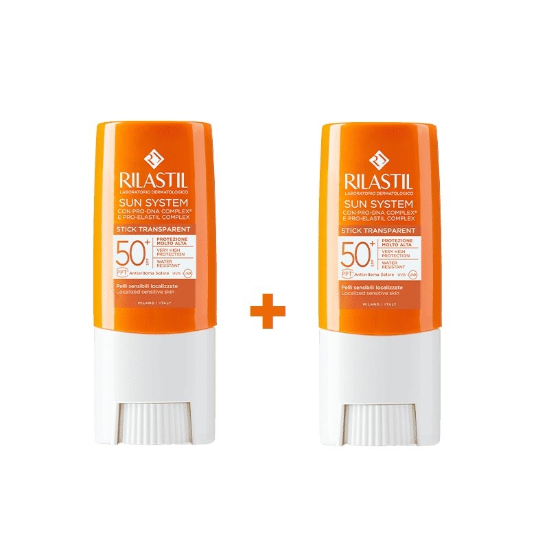 RILASTIL SUN SYSTEM Transparenter Stick SPF50+ DUPLO 2x8,5gr RILASTIL SUN SYSTEM Transparenter Stick SPF50+ DUPLO 2x8,5gr