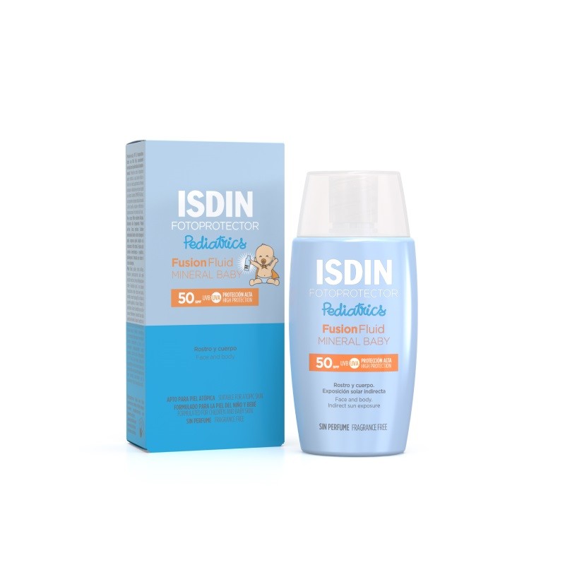 ISDIN Fusion Fluide Minéral Bébé Pédiatrie SPF 50 Photoprotecteur 50 ml ISDIN Fusion Fluide Minéral Bébé Pédiatrie SPF 50 Photoprotecteur 50 ml