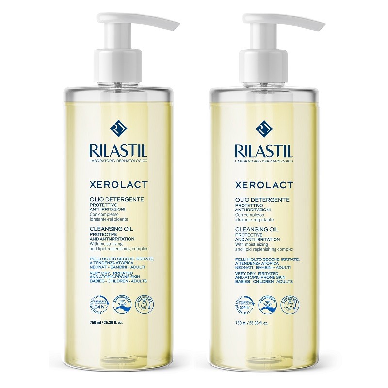 RILASTIL Xerolact Cleansing Oil 2x1 (2x750ml)