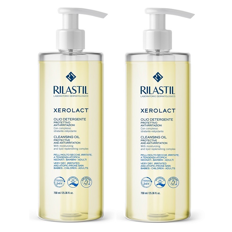 RILASTIL Xerolact Huile Nettoyante 2x1 (2x750ml)