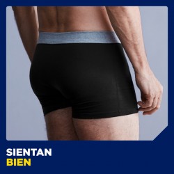 TENA Men Boxer Lavable Boxer Noir L