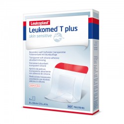 Leukoplast Leukomed T Plus Pelle sensibile 8 cm x 10 cm 5 unità