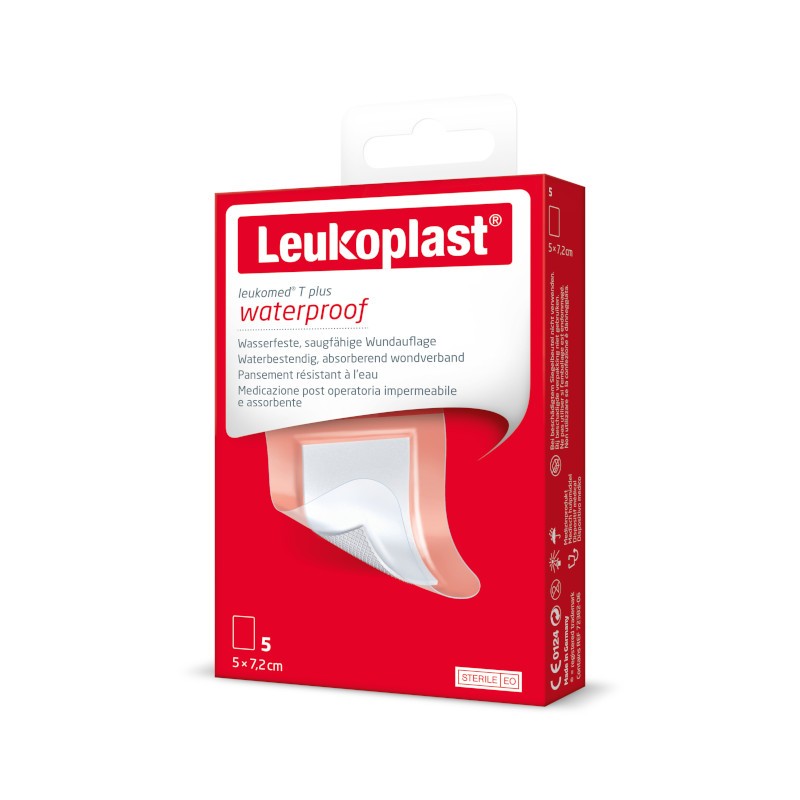 Leukoplast Leukomed T Plus 5 cm x 7,2 cm 5 unités Leukoplast Leukomed T Plus 5 cm x 7,2 cm 5 unités