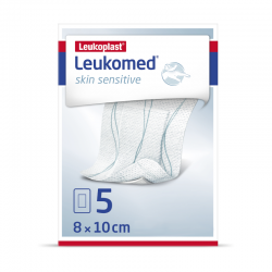 Leukoplast Leukomed Pelle sensibile 8 cm x 10 cm 5 unità