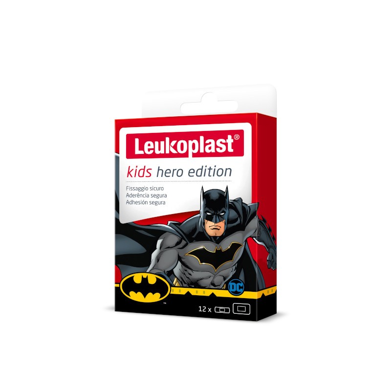 Leukoplast Kids Hero Edition Batman 12 unità assortite Leukoplast Kids Hero Edition Batman 12 unità assortite