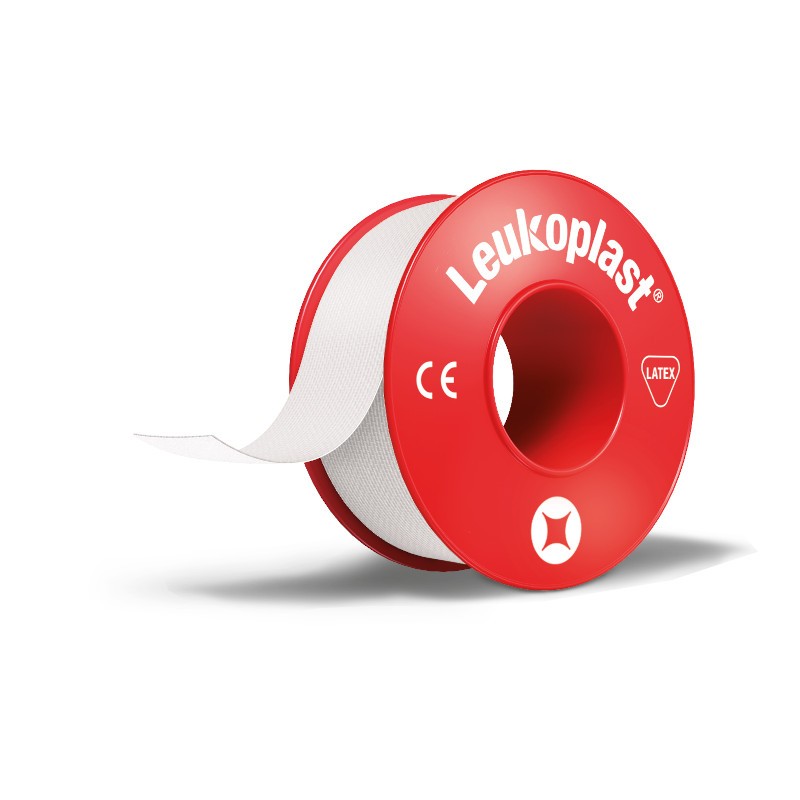 Leukoplast weiß mit Ring 2,5 cm x 5 m