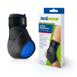 Actimove Bracelet de Cheville Stabilisateur avec Bandes Croisées Couleur Noir Taille Universelle