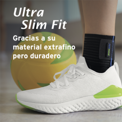 Tornozeleira Elástica Actimove com Alça Estabilizadora Ajustável Cor Preto Tamanho L