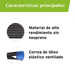 Tornozeleira Elástica Actimove com Alça Estabilizadora Ajustável Cor Preto Tamanho L