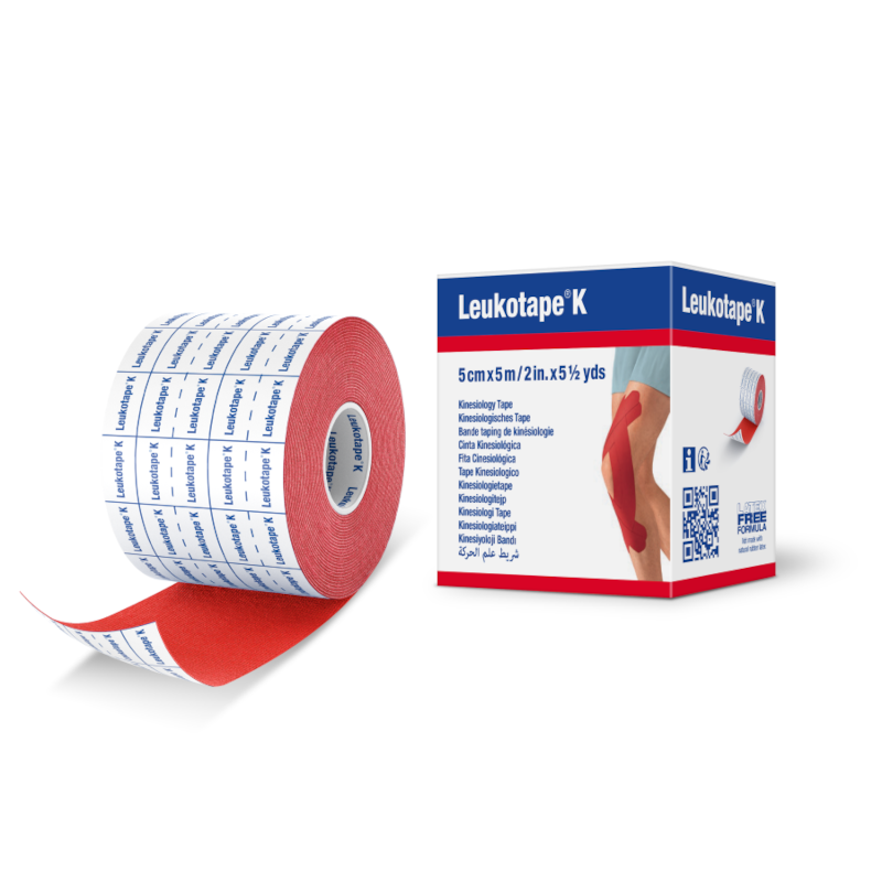 Actimove Leukotapek, Farbe: Rot, 5 cm x 5 m