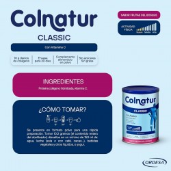 COLNATUR Colágeno Natural Clássico Sabor Fruta Florestal 315gr