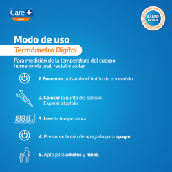CARE+ Thermometer mit flexibler Spitze