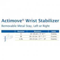 Stabilisateur de poignet TS ambidextre ACM avec attelle métallique