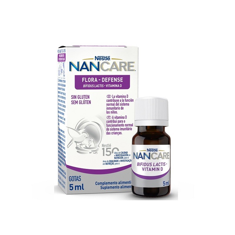 NESTLÉ NanCare Flora Defense Tropfen (Bífidus Lactis + Vitamin D) 5 ml NESTLÉ NanCare Flora Defense Tropfen (Bífidus Lactis + Vitamin D) 5 ml