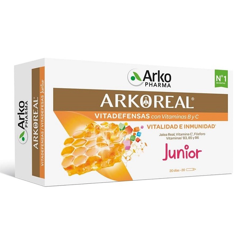 ARKOREAL Royal Jelly Vitadefensas Junior 20 ampoules Arkopharma